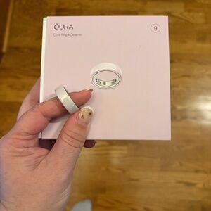 Oura Pink Ceramic Ring sz 9